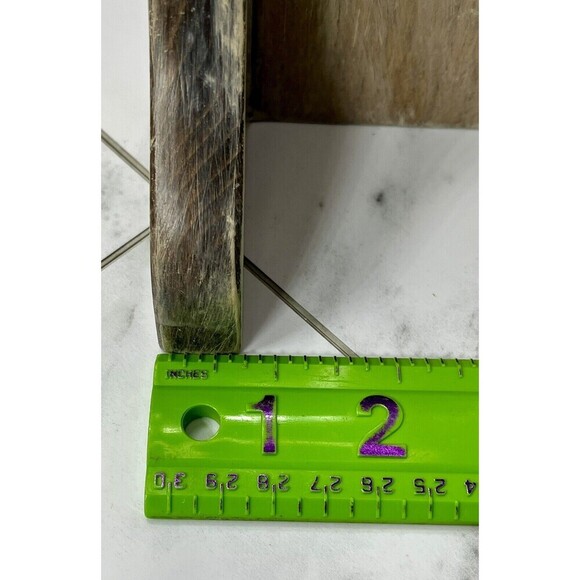 Vintage Solid Wood Bookends Distressed Hand Made MCM Modern Farmhouse Primitive - Picture 9 of 9